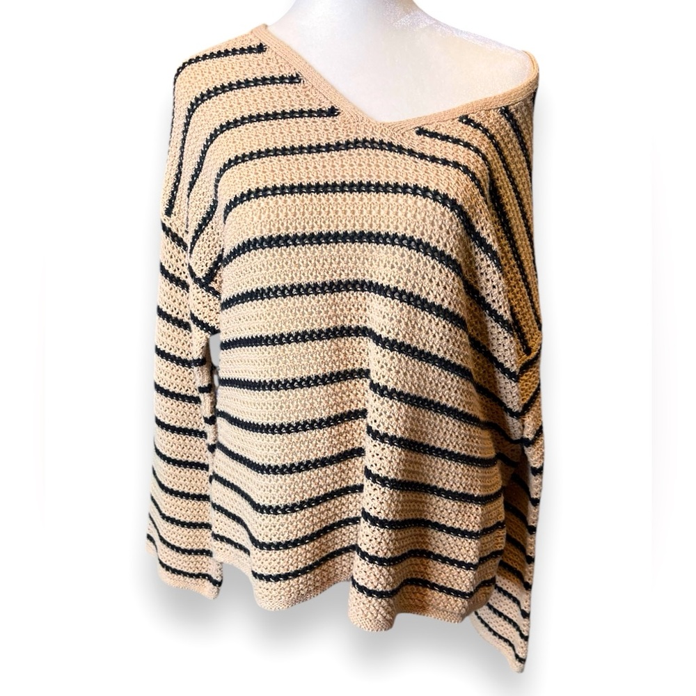 Y2K Old Navy Oversized Wide Sleeve Open Knit Sweater Top M